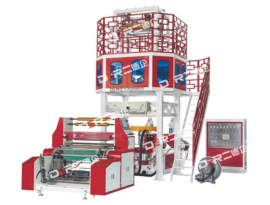 Three-layer ABA Co-extrusion Birds Nest Type High Speed Film Blowing Machine